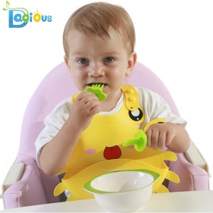 Best Selling Hot Products Safe Plastic Baby Spoons Baby Fork BPA Free Self Feeding Spoon and Fork