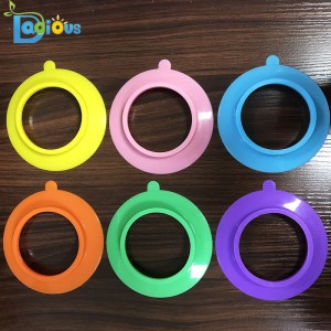 Food Grade Silicone Sucker BPA Free Silicone Suction for Bamboo Plate Non-slip Bamboo Bowl with Stay Put Suction Ring